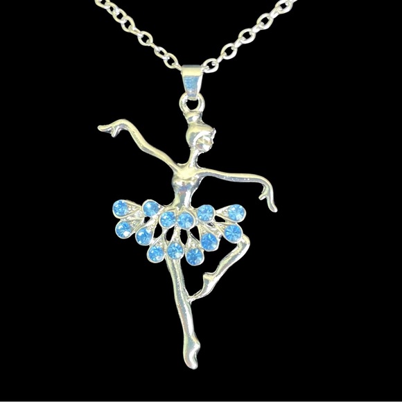 🆕 Ballerina Necklace - Lt Blue - Picture 2 of 12